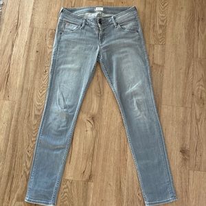 Gray Hudson Jeans 2 button / flap pockets